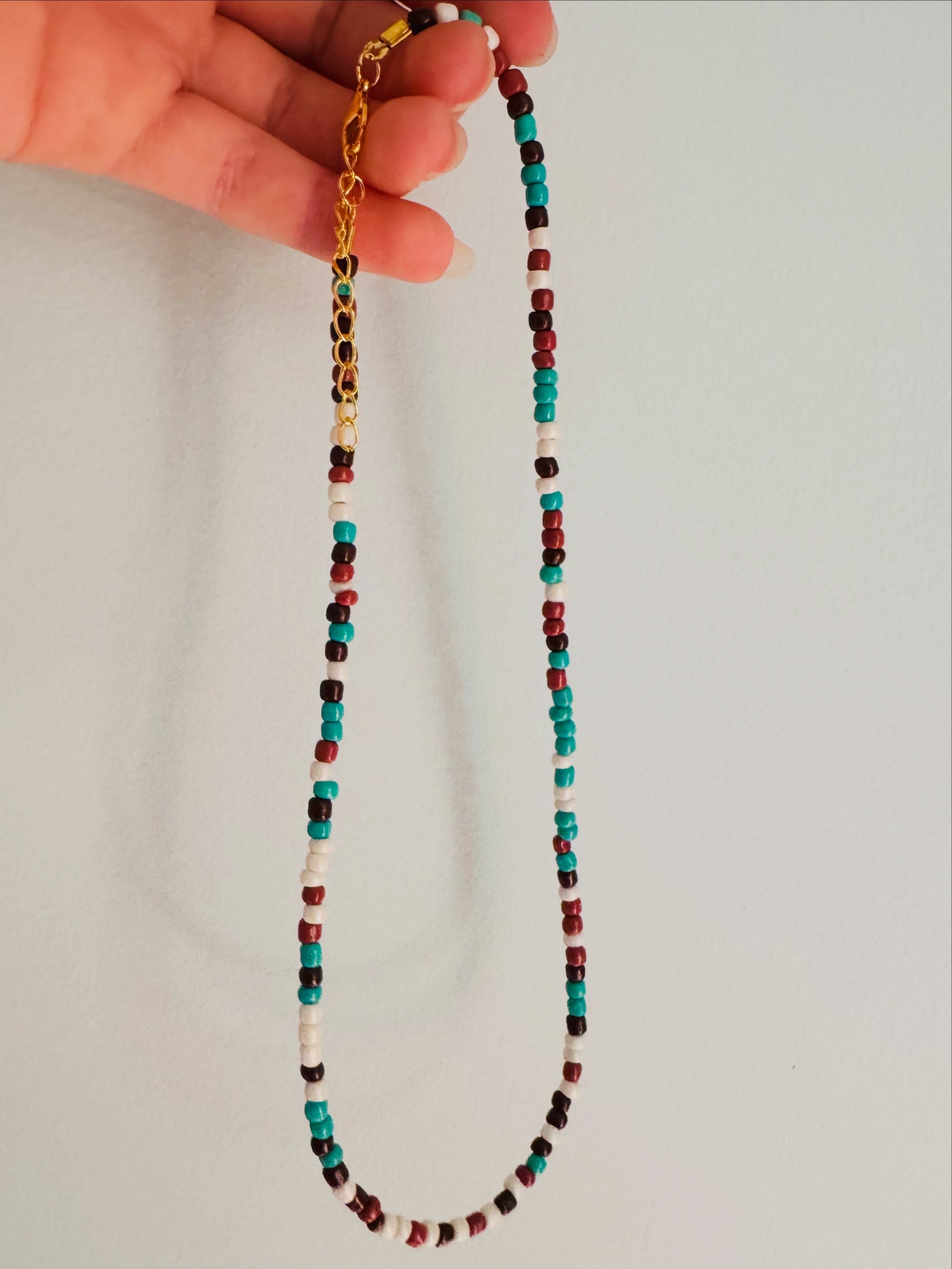 Mix'd Up Seed Bead Necklace - Western