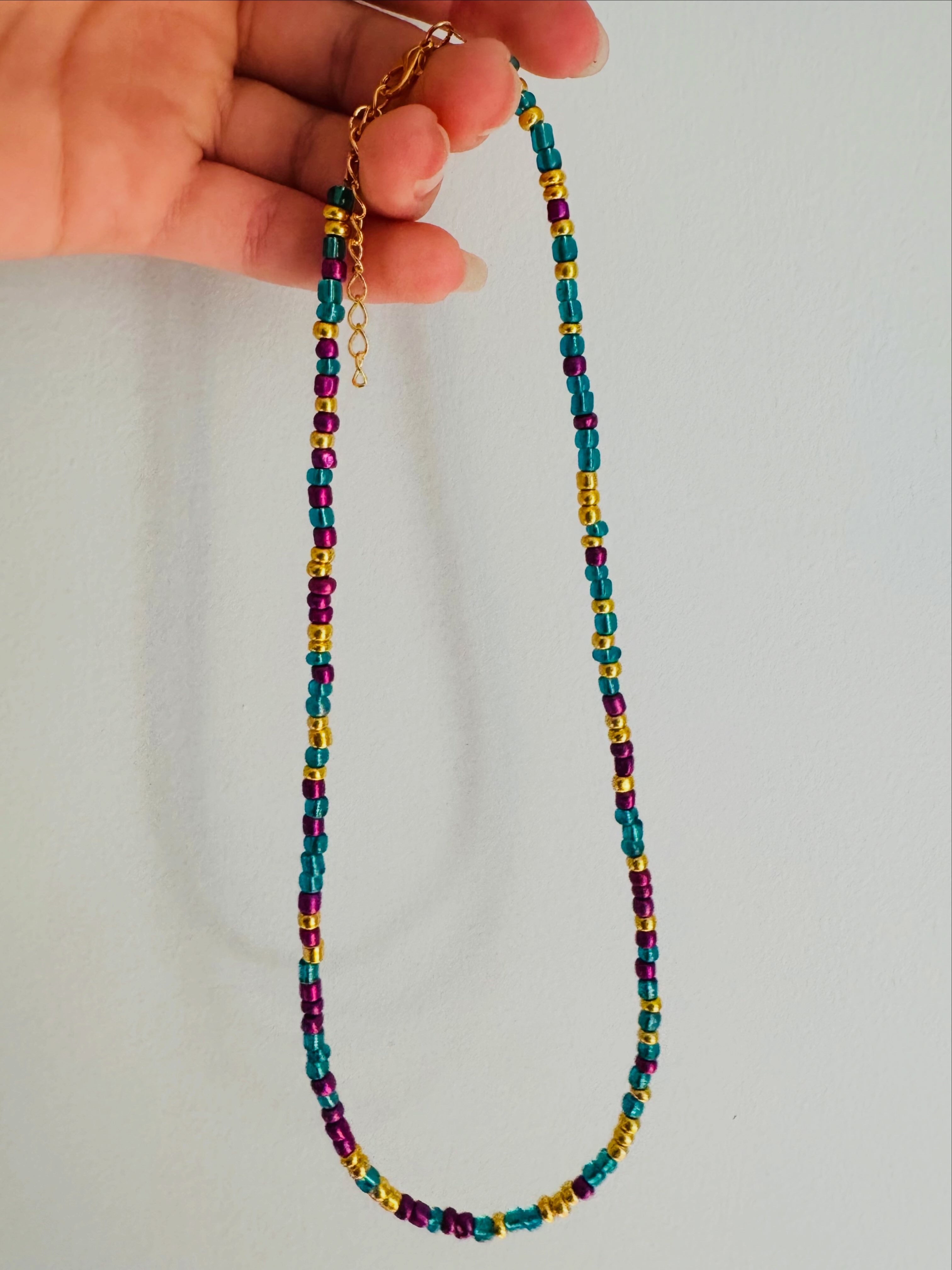 Mix'd Up Seed Bead Necklace - Vintage