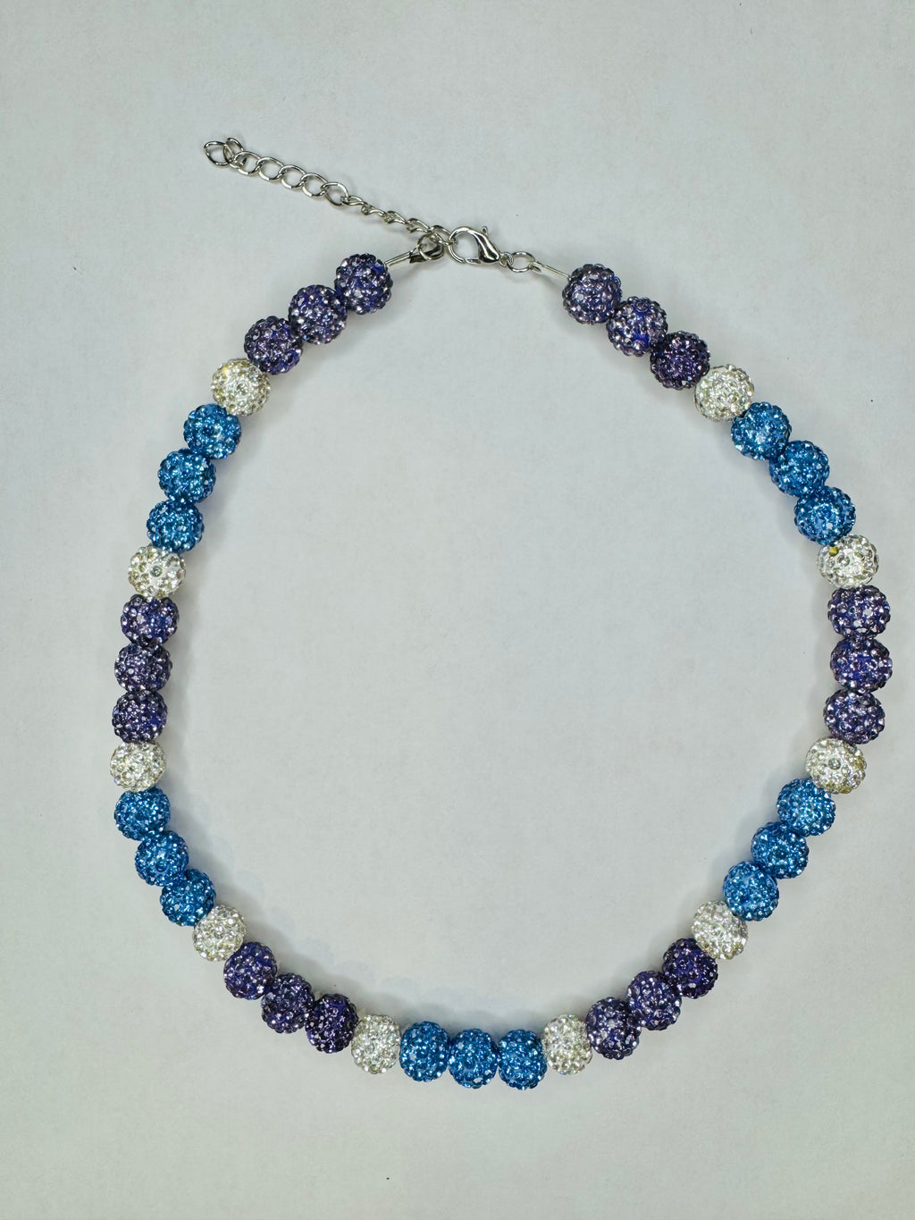 Glass Bead Baseball Necklace - By the Sea