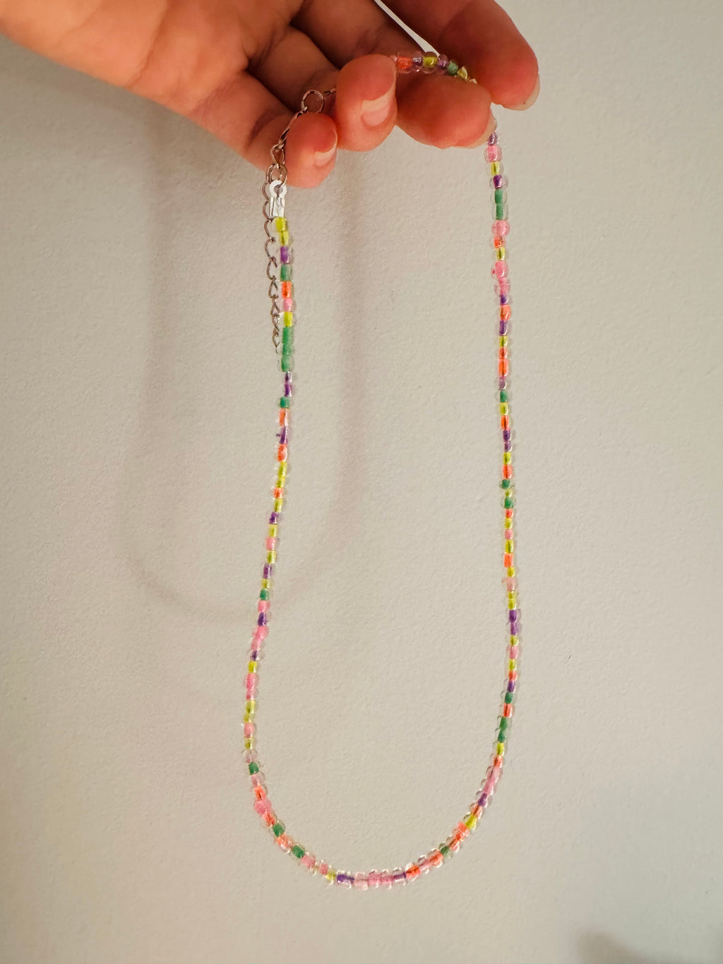 Mix'd Up Seed Bead Necklace - Sunrise
