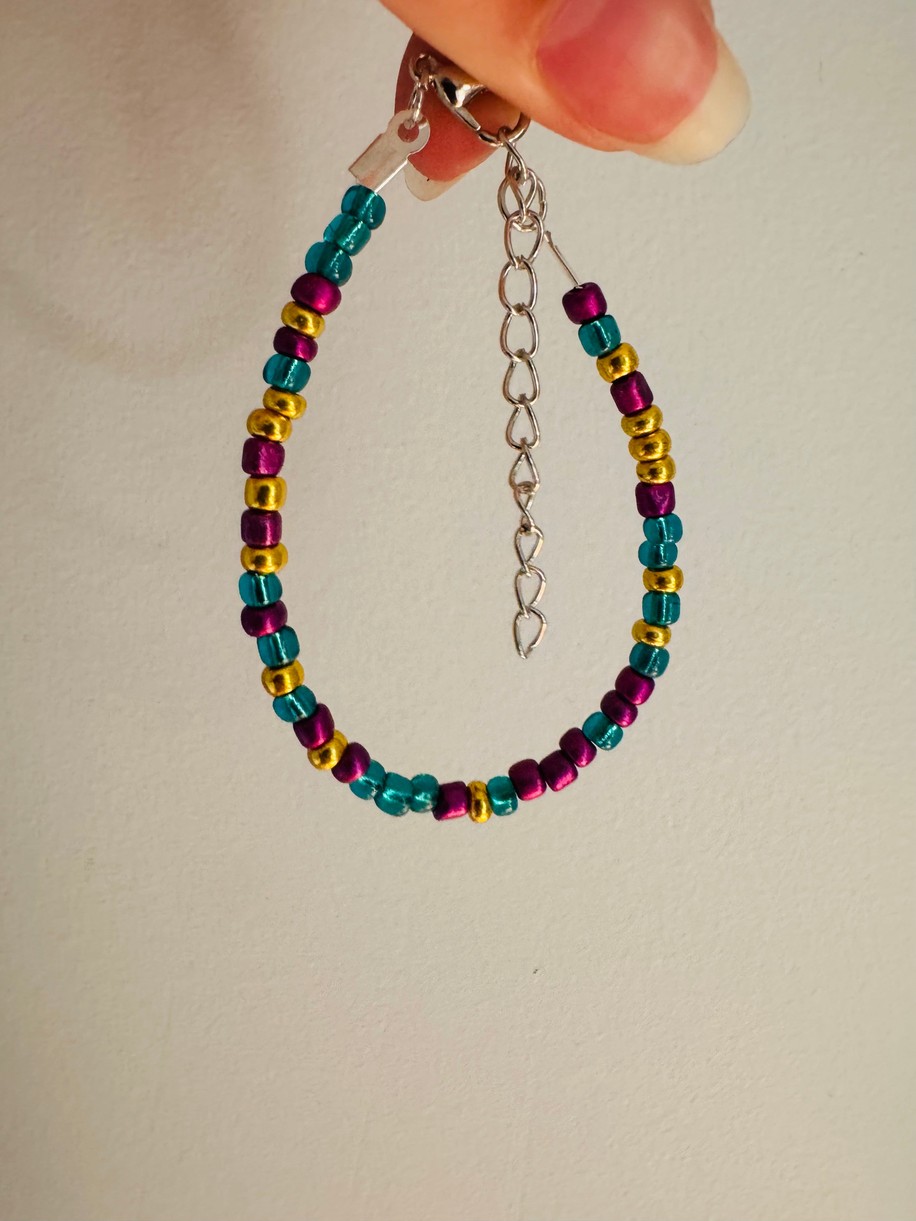 Mix'd Up Seed Bead Bracelet - Vintage