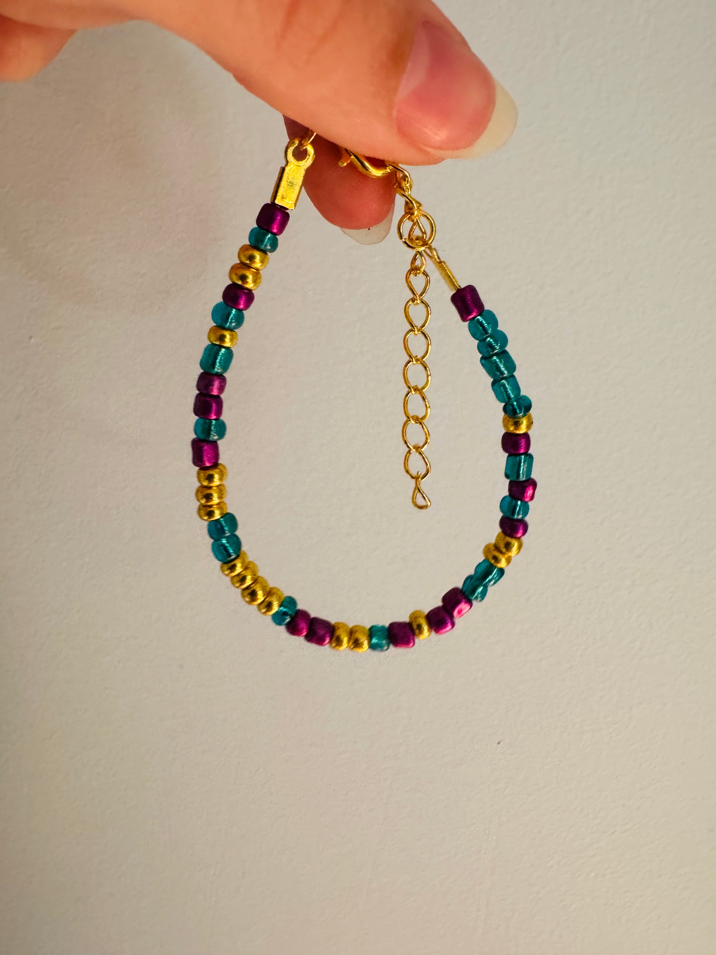 Mix'd Up Seed Bead Bracelet - Vintage