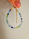 Mix'd Up Seed Bead Bracelet - Seaglass