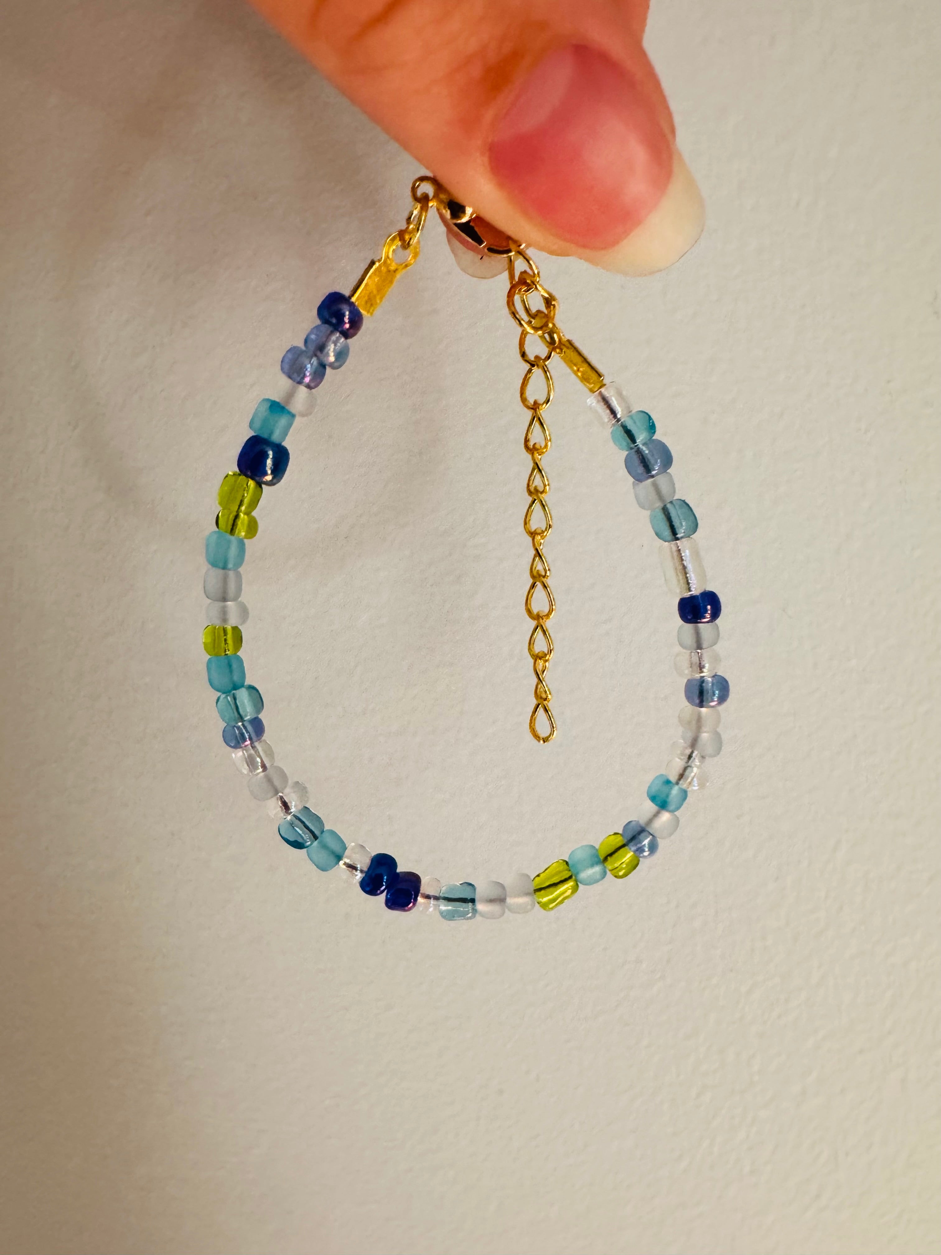 Mix'd Up Seed Bead Bracelet - Seaglass