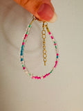 Mix'd Up Seed Bead Bracelet - Cotton Candy