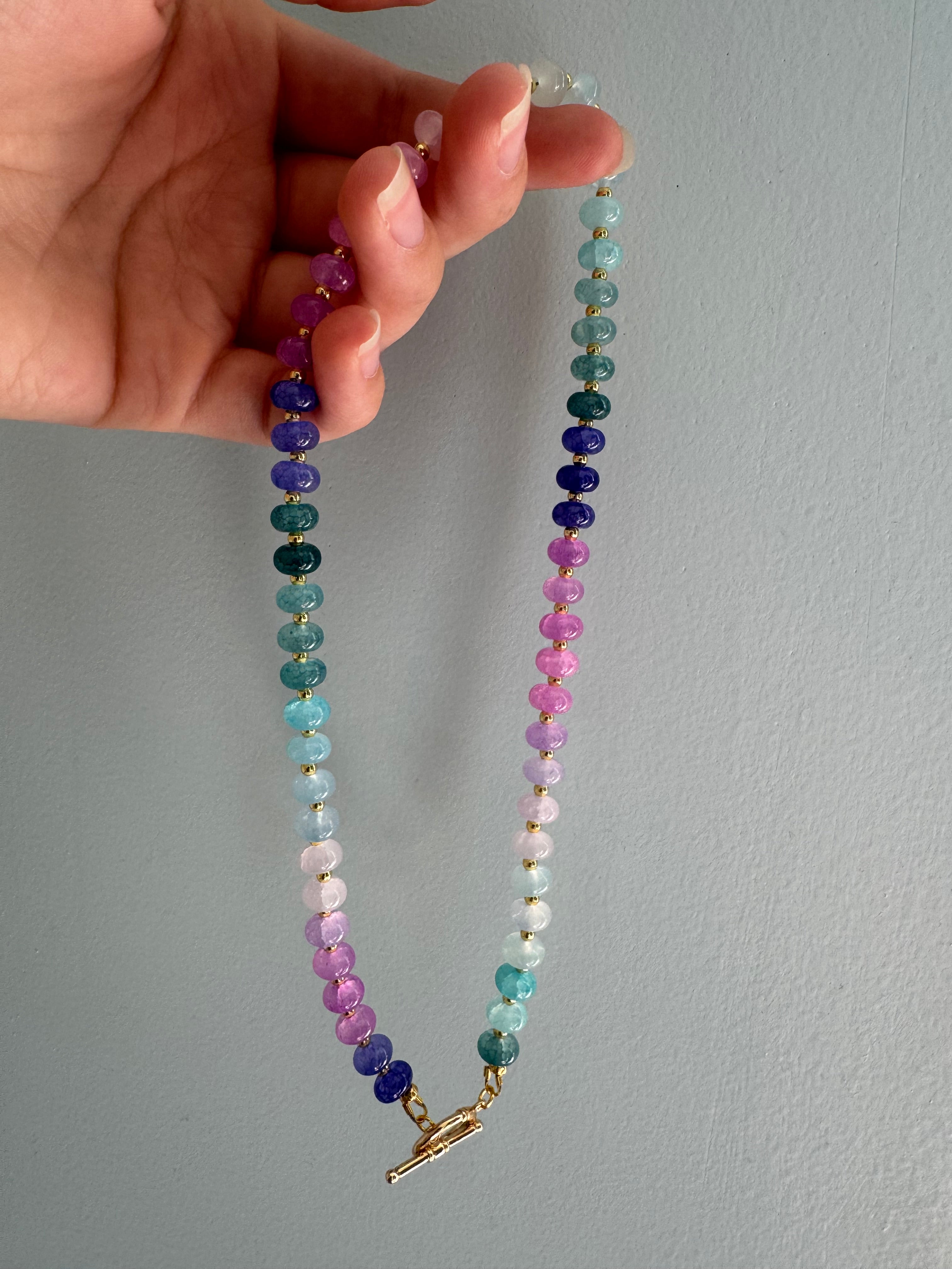 Rondelle Beaded Necklace - Under the Sea