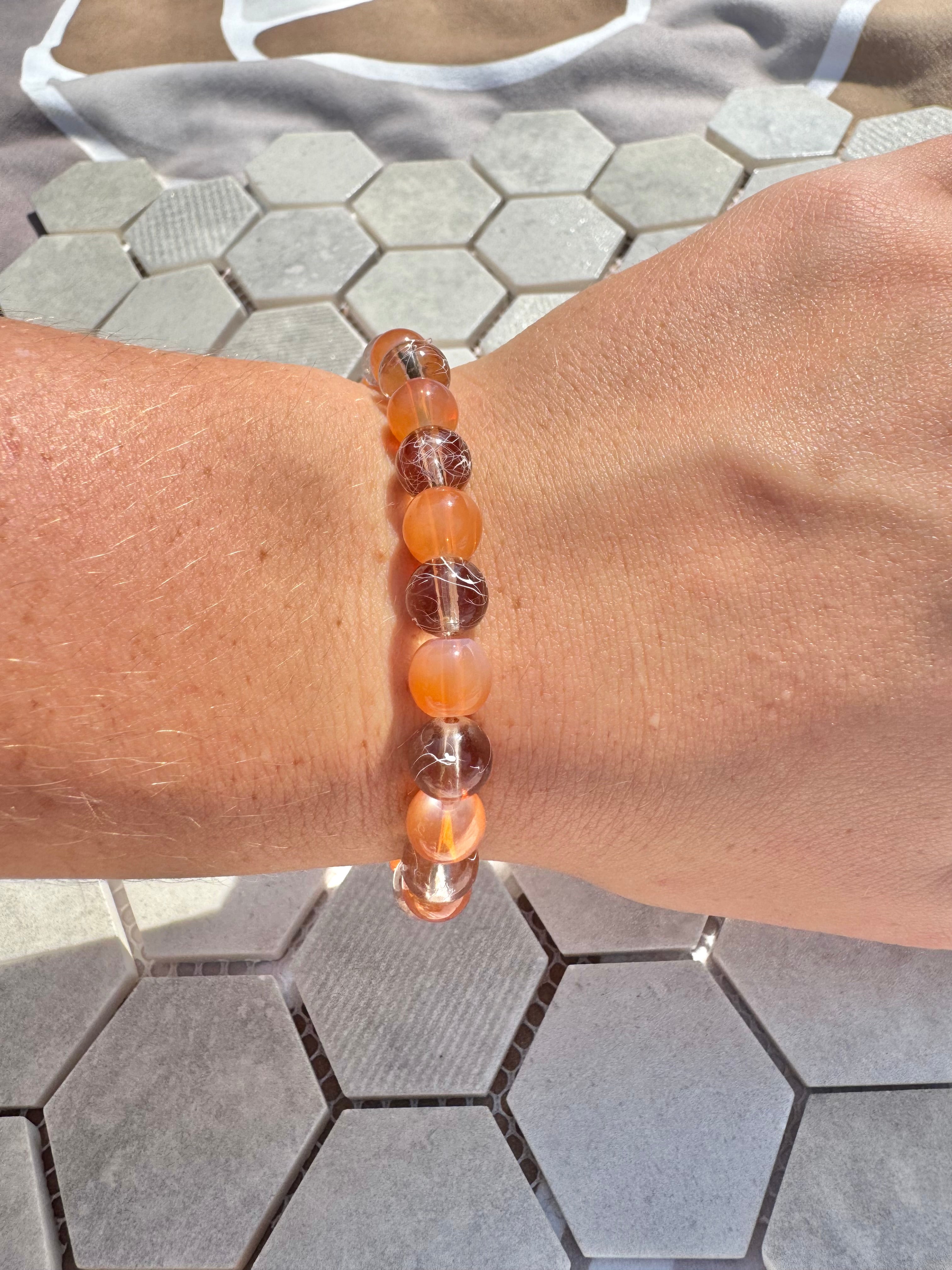 Glass Bead Bracelet - Ember Earth