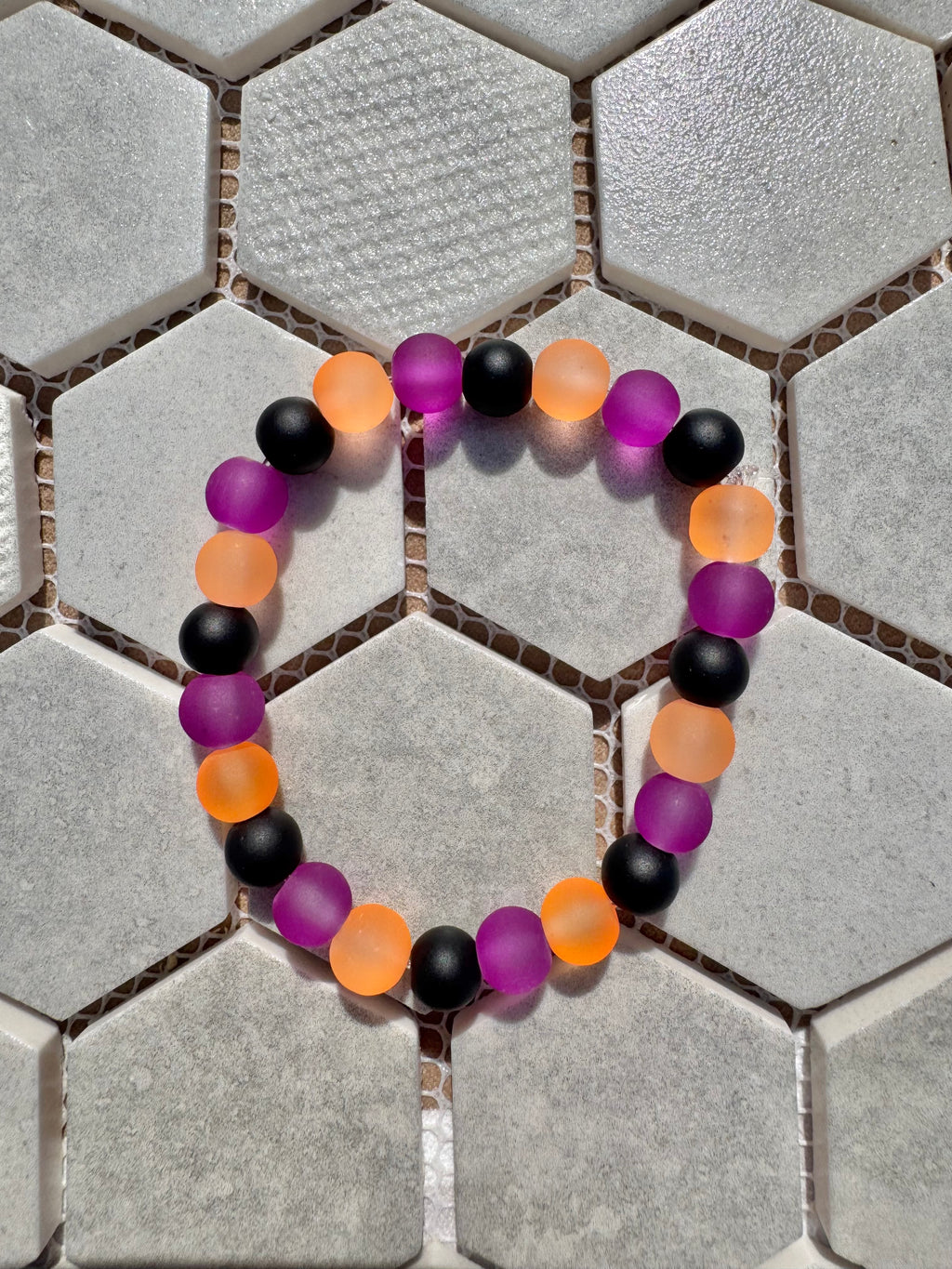 Glass Bead Bracelet - Halloween