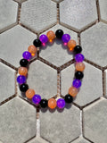 Glass Bead Bracelet - Halloween