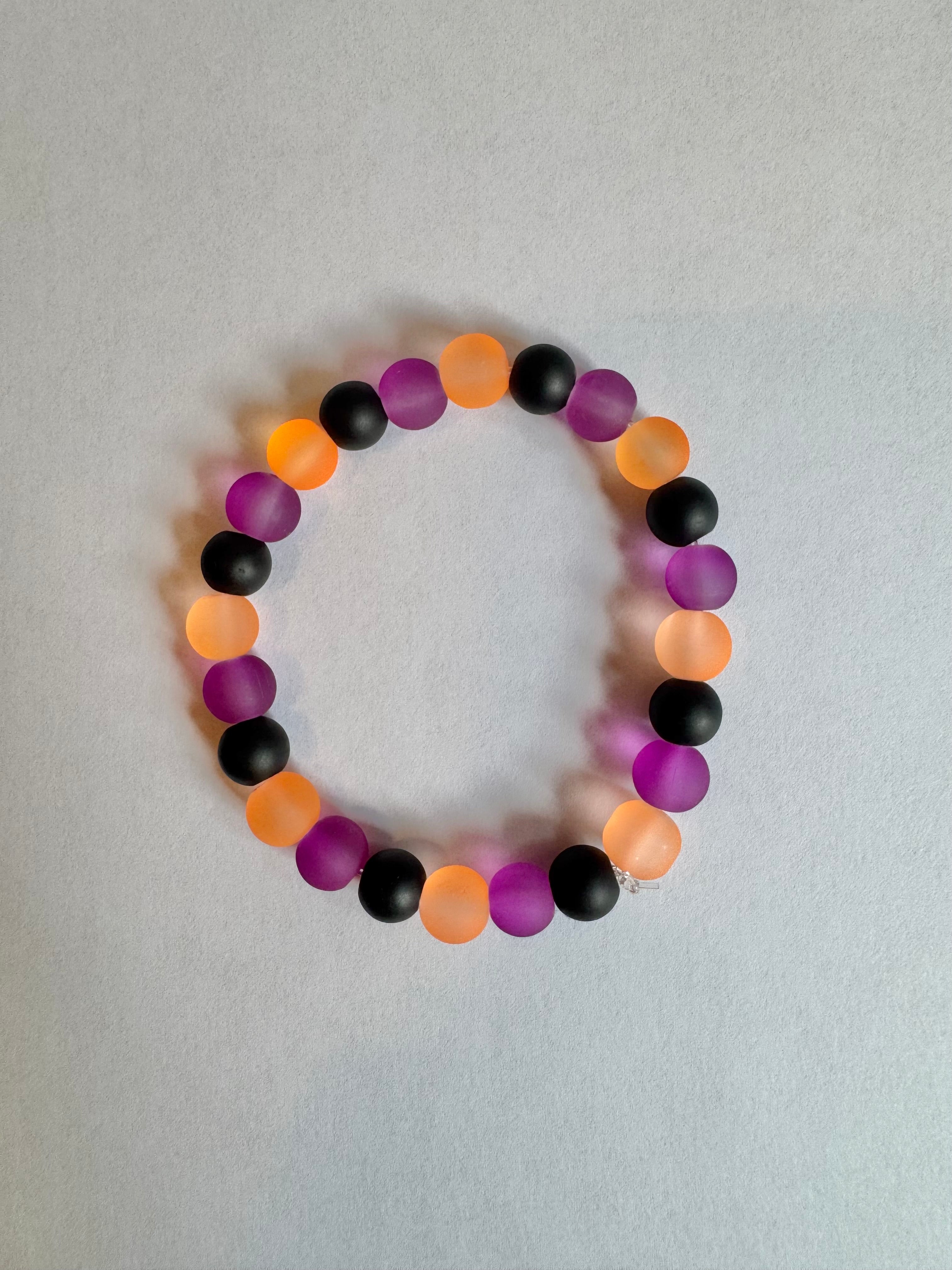 Glass Bead Bracelet - Halloween